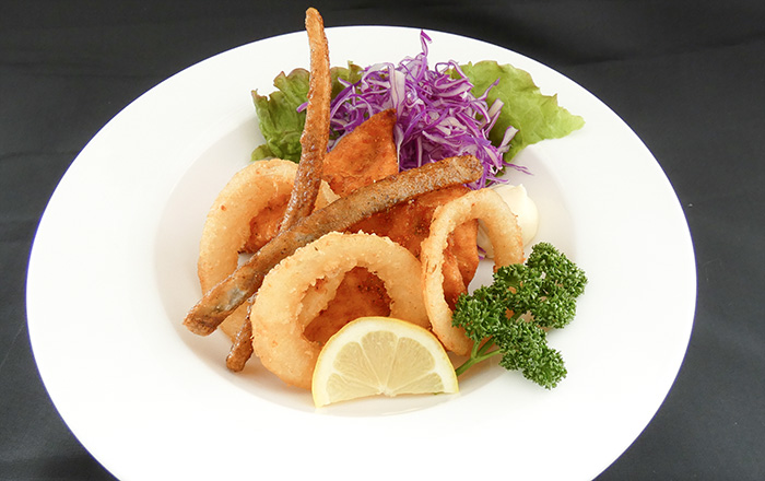 鶏、玉葱、牛蒡のコンビ唐揚げ　とまスパ風味 画像